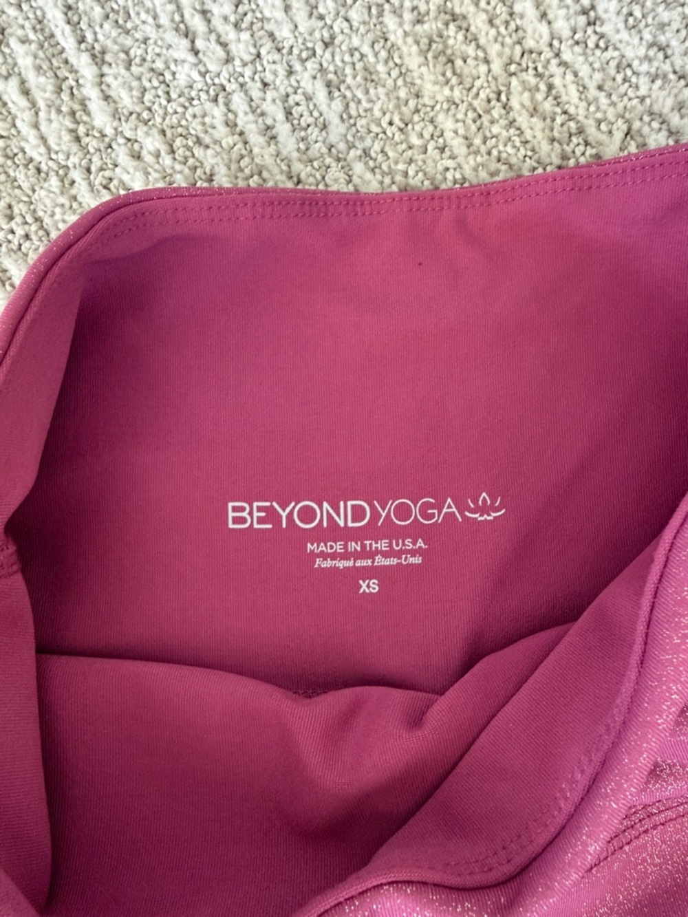 Beyond Yoga Shimmery Plum High-Waist Leggings - Picture 6 of 6